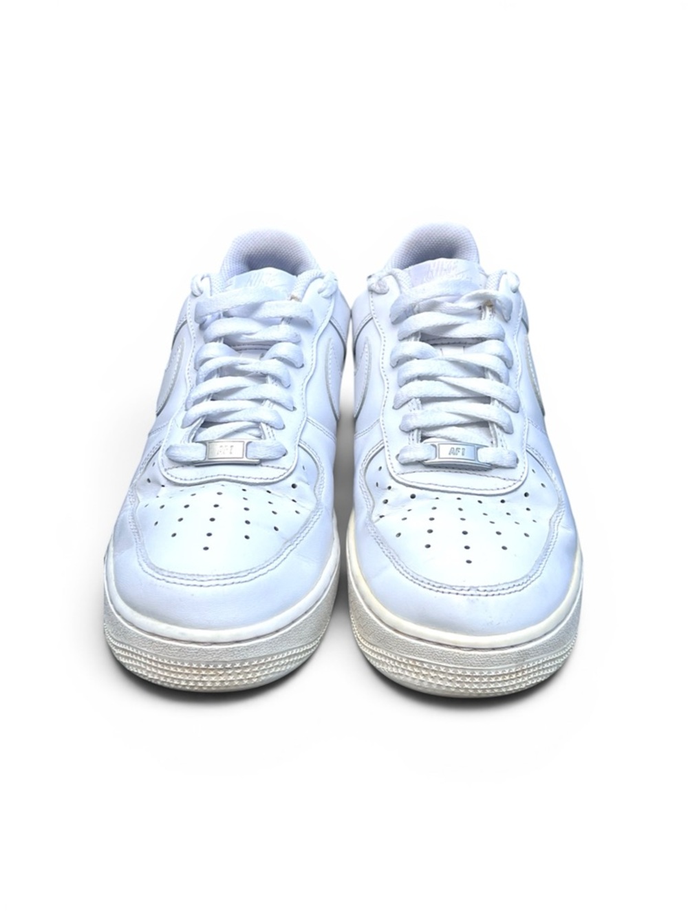 Nike Air Force 1 Low ‘07 White Leather Sneakers | Men’s 9